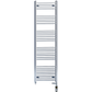 Dual Fuel 550 x 1700mm Straight Chrome  Heated Towel Rail Radiator- (incl. Valves + Electric Heating Kit) 
