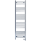 Dual Fuel 450 x 1700mm Straight Chrome  Heated Towel Rail Radiator- (incl. Valves + Electric Heating Kit) 