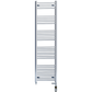 Dual Fuel 400 x 1800mm Straight Chrome  Heated Towel Rail Radiator- (incl. Valves + Electric Heating Kit) 