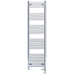 Dual Fuel 400 x 1800mm Straight Chrome  Heated Towel Rail Radiator- (incl. Valves + Electric Heating Kit) 