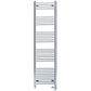 Dual Fuel 500 x 1800mm Straight Chrome  Heated Towel Rail Radiator- (incl. Valves + Electric Heating Kit) 