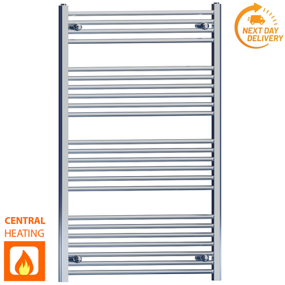  Radiateur sèche-serviettes plat chromé de 700 mm de large et 1 200 mm de haut 