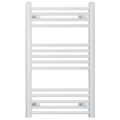  400mm Wide - 800mm High Flat White Heated Towel Rail Radiator 