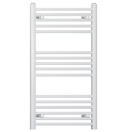 Radiateur sèche-serviettes plat blanc de 400 mm de large et 900 mm de haut 