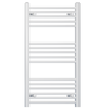 400mm Wide - 900mm High Flat White Heated Towel Rail Radiator