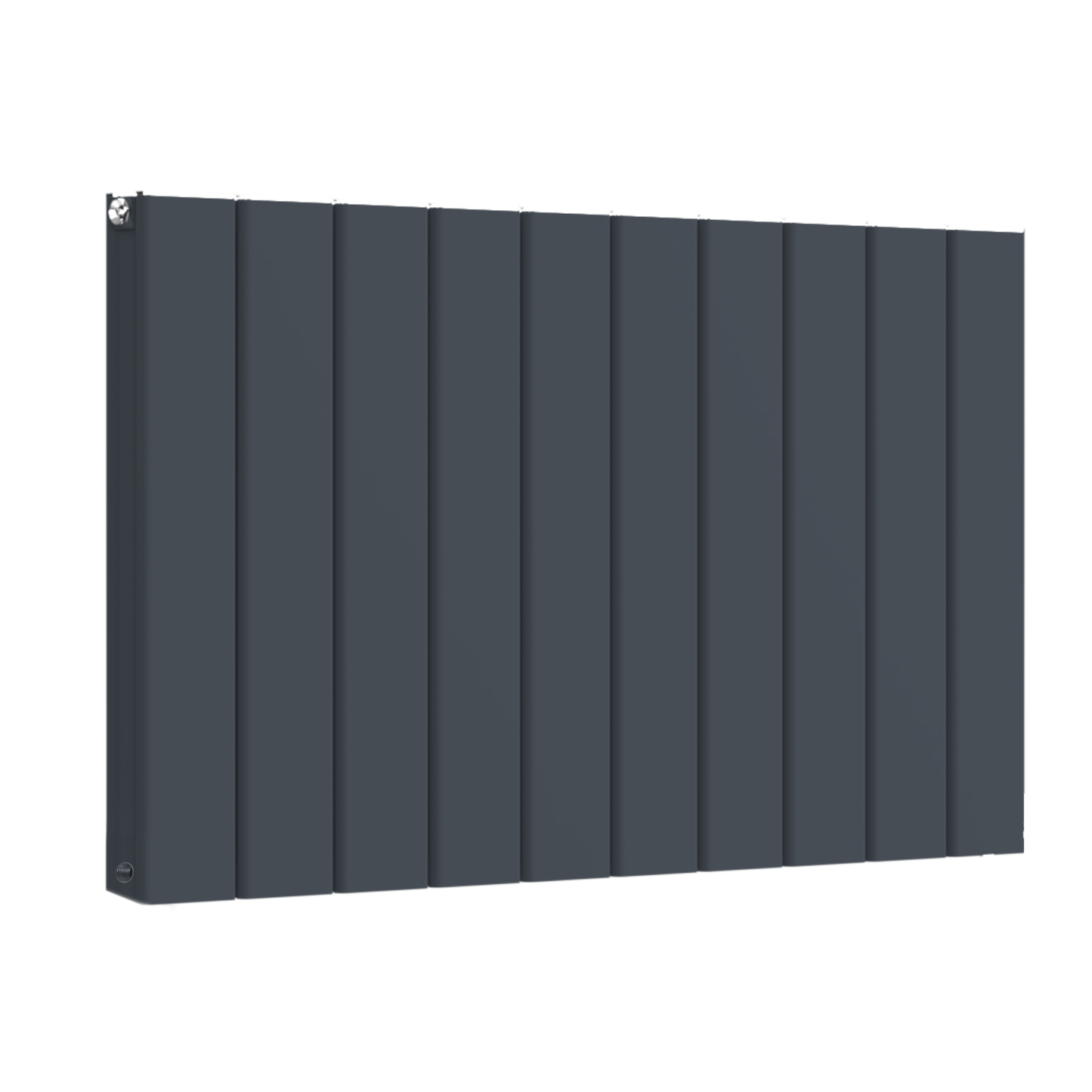  Horizontal Aluminium Radiator 600 x 1022mm – Anthracite Grey Double Panel – Model Lena