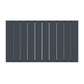 Horizontal Aluminium Radiator 600 x 1022mm – Anthracite Grey Double Panel – Model Lena 