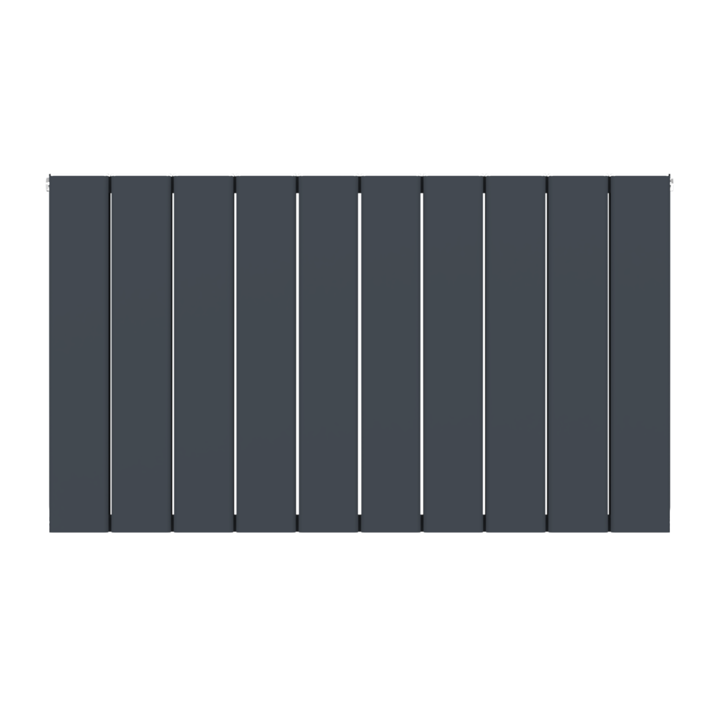  Horizontal Aluminium Radiator 600 x 1022mm – Anthracite Grey Double Panel – Model Lena
