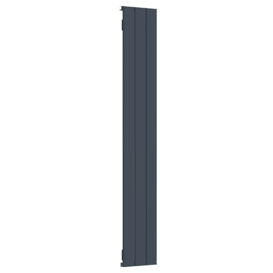 Vertical Aluminium Radiator 1800 x 305mm – Anthracite Grey Single Panel – Model Lena 