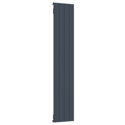 Vertical Aluminium Radiator 1800 x 407mm – Anthracite Grey Single Panel – Model Lena 