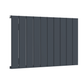Horizontal Aluminium Radiator 600 x 1022mm – Anthracite Grey Single Panel – Model Lena 