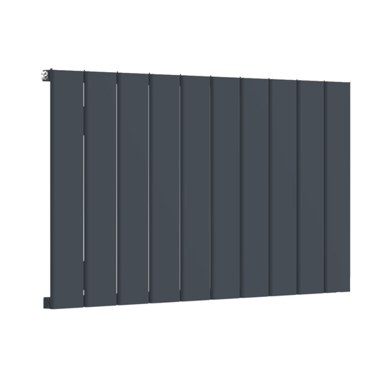 Horizontal Aluminium Radiator 600 x 1022mm – Anthracite Grey Single Panel – Model Lena 
