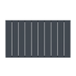 Horizontal Aluminium Radiator 600 x 1022mm – Anthracite Grey Single Panel – Model Lena 