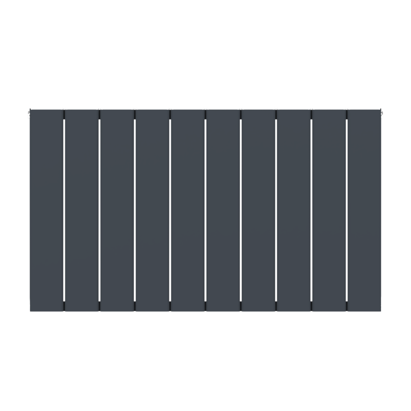  Horizontal Aluminium Radiator 600 x 1022mm – Anthracite Grey Single Panel – Model Lena