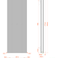 Vertical Aluminium Radiator 1800 x 407mm – Anthracite Grey Double Panel – Model Lena 