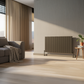 Horizontal Aluminium Radiator 600 x 1022mm – Anthracite Grey Single Panel – Model Lena 