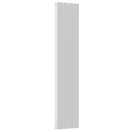 Vertical Aluminium Radiator 1800 x 407mm – White Double Panel – Model Lena 