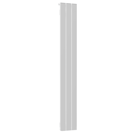Vertical Aluminium Radiator 1800 x 305mm – White Single Panel – Model Lena 