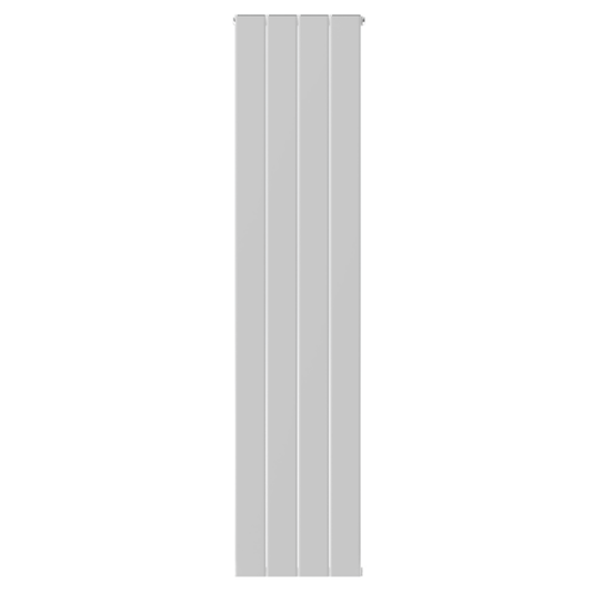 Vertical Aluminium Radiator 1800 x 407mm – White Single Panel – Model Lena 