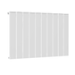 Horizontal Aluminium Radiator 600 x 1022mm – White Single Panel – Model Lena 
