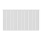 Horizontal Aluminium Radiator 600 x 1022mm – White Single Panel – Model Lena 