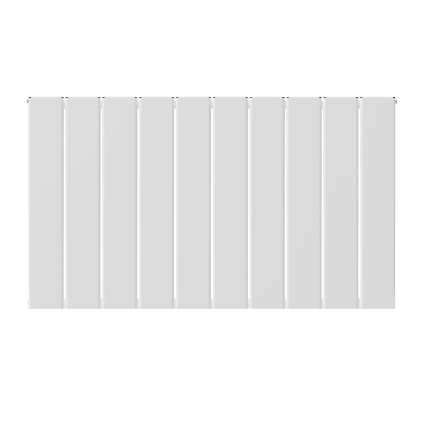  Horizontal Aluminium Radiator 600 x 1022mm – White Single Panel – Model Lena