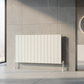 Horizontal Aluminium Radiator 600 x 1022mm – White Single Panel – Model Lena 
