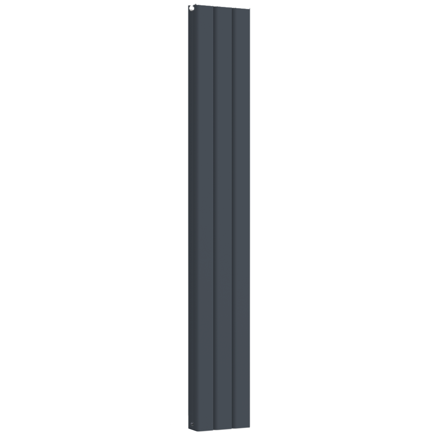  Vertical Aluminium Radiator 1800 x 305mm – Anthracite Grey Double Panel – Model Mira
