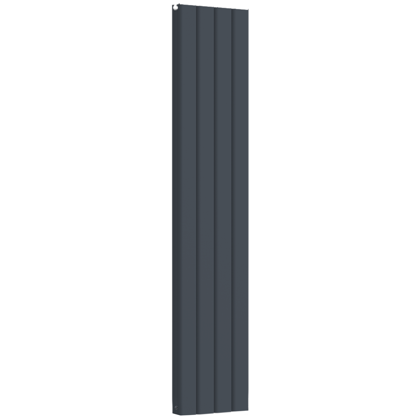  407mm x 1800mm Vertical Aluminium Radiator – Anthracite Grey – Double Panel – Model Mira