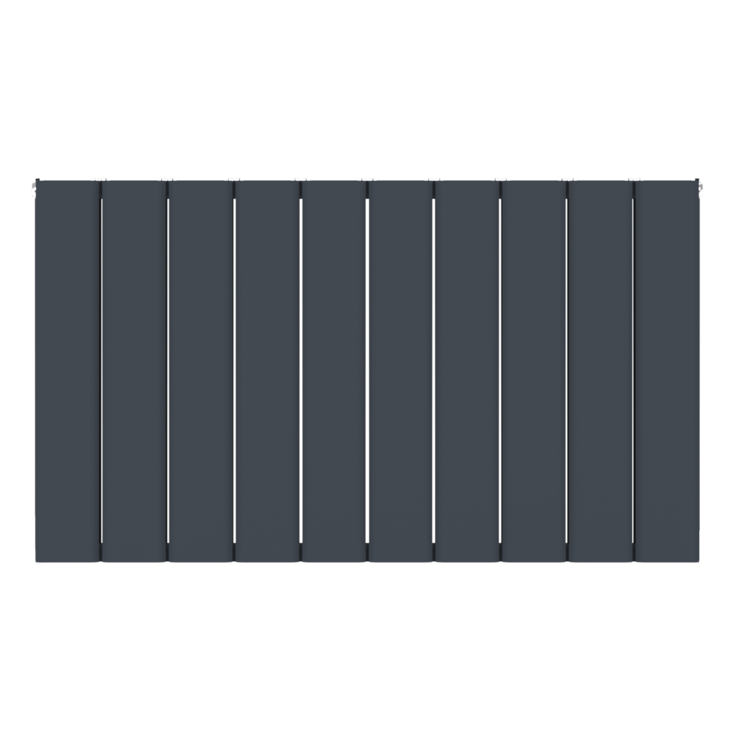  Horizontal Aluminium Radiator 600 x 1022mm – Anthracite Grey Double Panel – Model Mira