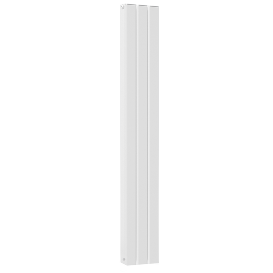 Vertical Aluminium Radiator 1800 x 305mm – White Double Panel – Model Mira 