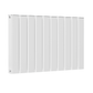Horizontal Aluminium Radiator 600 x 1022mm – White Double Panel – Model Mira 