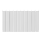 Horizontal Aluminium Radiator 600 x 1022mm – White Double Panel – Model Mira 