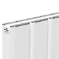 Horizontal Aluminium Radiator 600 x 1022mm – White Double Panel – Model Mira 