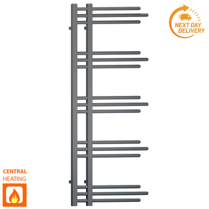  Radiateur sèche-serviettes design Sydney Anthracite de 500 mm de large et 1 200 mm de haut 