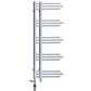 Dual Fuel 500 x 1200mm Straight Chrome Designer Heated Towel Rail Radiator- (incl. Valves + Electric Heating Kit) 