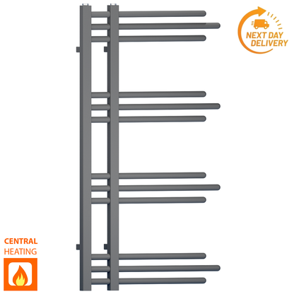  500mm Wide - 900mm High Sydney Anthracite Designer Heated Towel Rail Radiator 