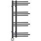 500mm Wide – 900mm High Sydney Electric Black Designer Heated Towel Rail Radiator 
