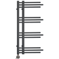 500mm Wide – 900mm High Sydney Electric Black Designer Heated Towel Rail Radiator 