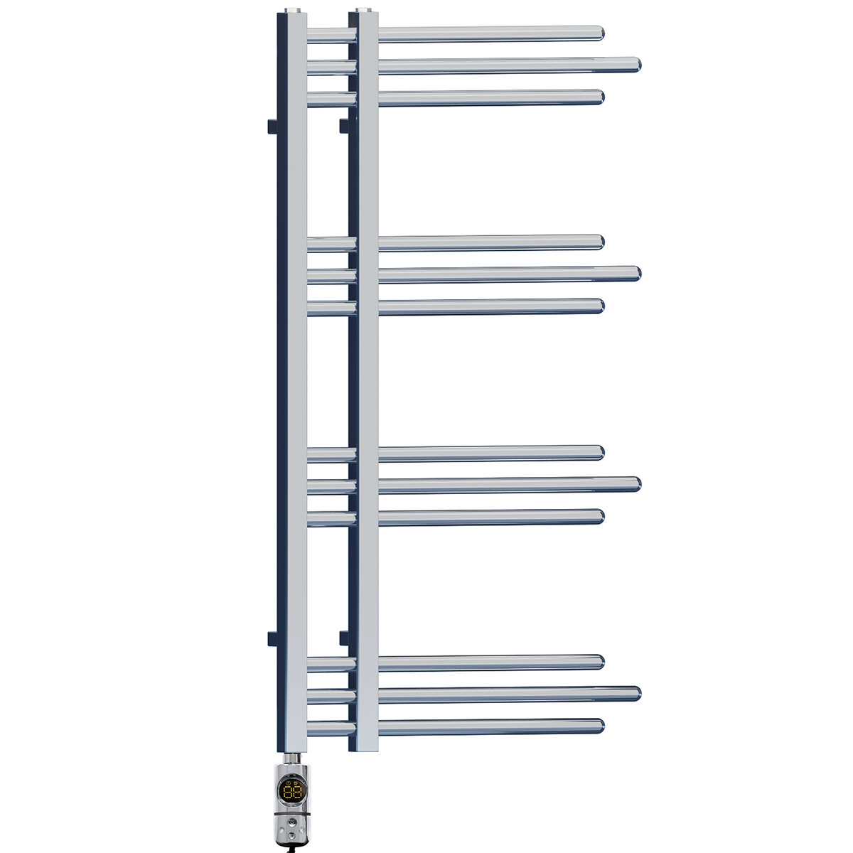  500mm Wide – 900mm High Sydney Chrome Electric Designer Heated Towel Rail Radiator