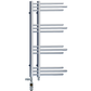 Dual Fuel 500 x 900mm Straight Chrome Designer Heated Towel Rail Radiator- (incl. Valves + Electric Heating Kit) 