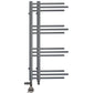 Dual Fuel 500 x 900mm Straight Anthracite Grey Designer Heated Towel Rail Radiator- (incl. Valves + Electric Heating Kit) 