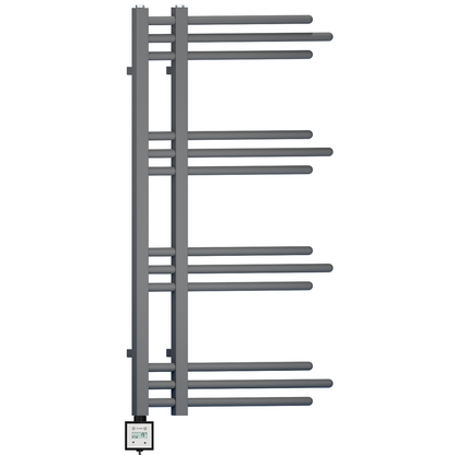  Radiateur sèche-serviettes design Sydney anthracite gris électrique, largeur 500 mm et hauteur 900 mm 