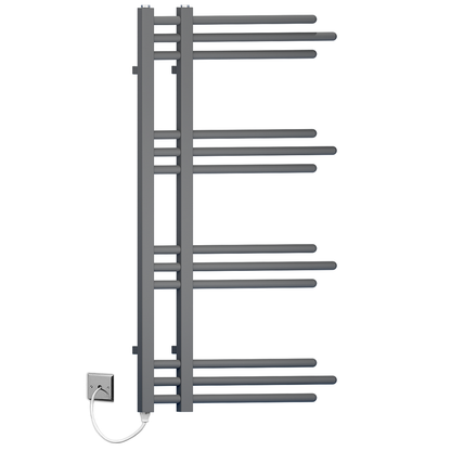  500mm Wide – 900mm High Sydney Anthracite Electric Grey Designer Heated Towel Rail Radiator 