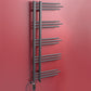 Dual Fuel 500 x 1200mm Straight Anthracite Grey Designer Heated Towel Rail Radiator- (incl. Valves + Electric Heating Kit)