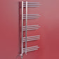 Dual Fuel 500 x 1200mm Straight Chrome Designer Heated Towel Rail Radiator- (incl. Valves + Electric Heating Kit)