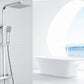 Thermostat Shower System With Square Mixer Set and Rainfall Shower Head 