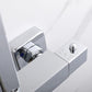 Thermostat Shower System With Square Mixer Set and Rainfall Shower Head 