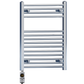 500mm Wide - 750mm High Flat Chrome Electric Heated Towel Rail Radiator Stock Clearance 