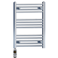 600mm Wide - 700mm High Flat Chrome Electric Heated Towel Rail Radiator Stock Clearance 